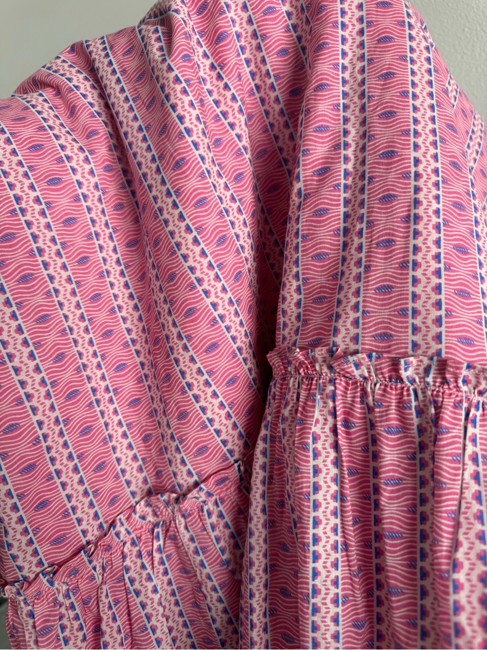 Tuckernuck x Cameran Eubanks Love Letters Smocked Chalmers pink Midi Dress Sz M - Picture 8 of 9